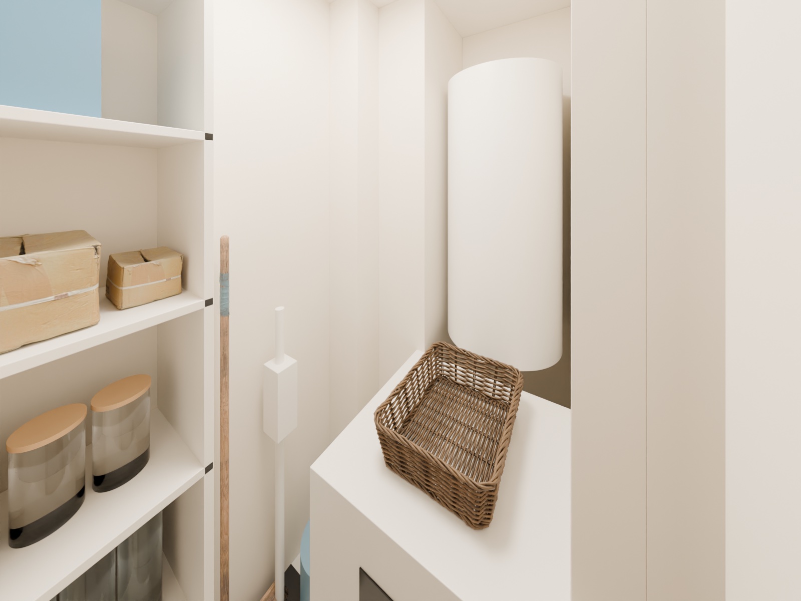 Depuis le seuil du cellier