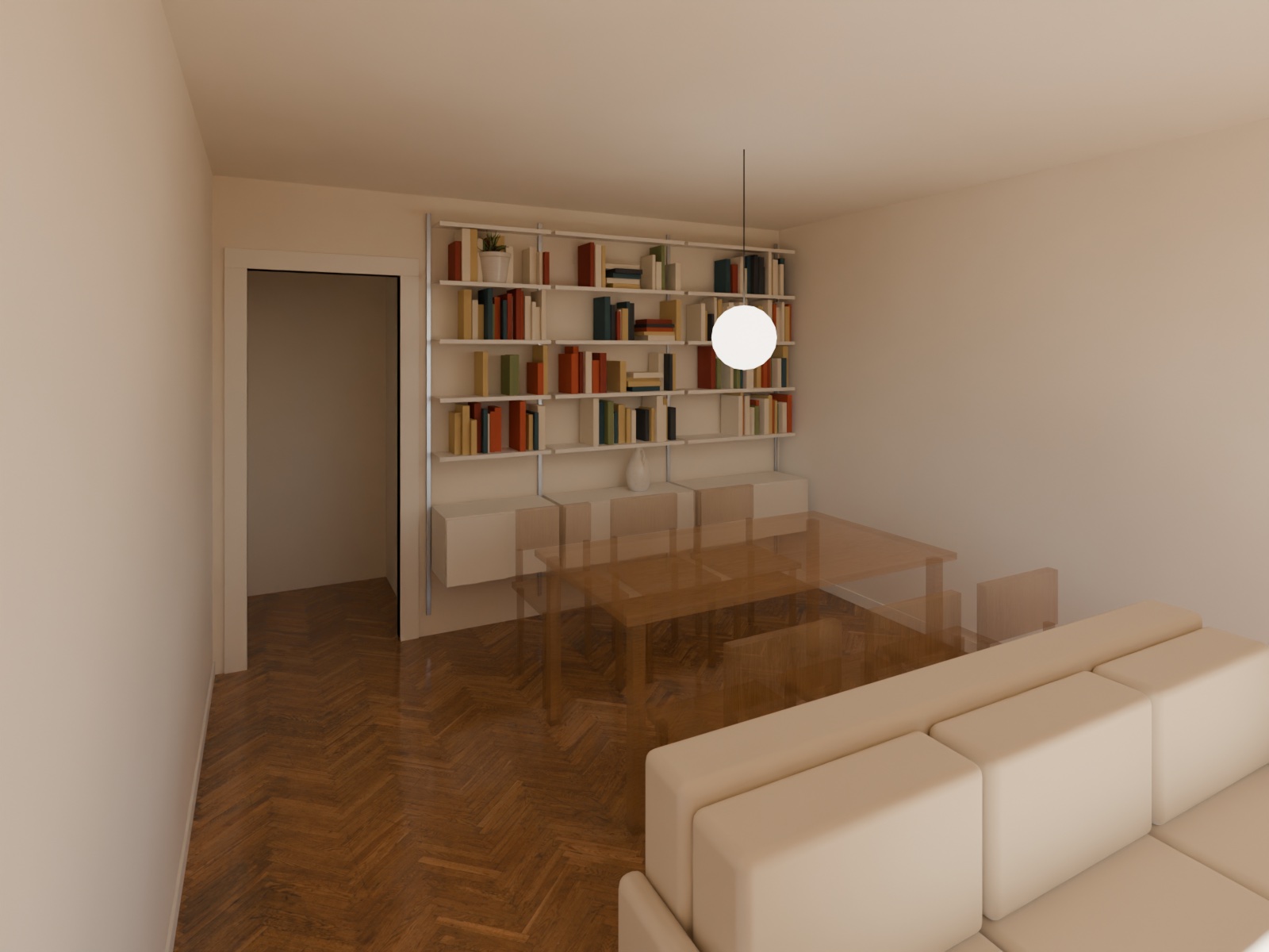 Rendu 3D, variante Vitsoe 606
